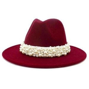 Pearl Banded Fedora Hat